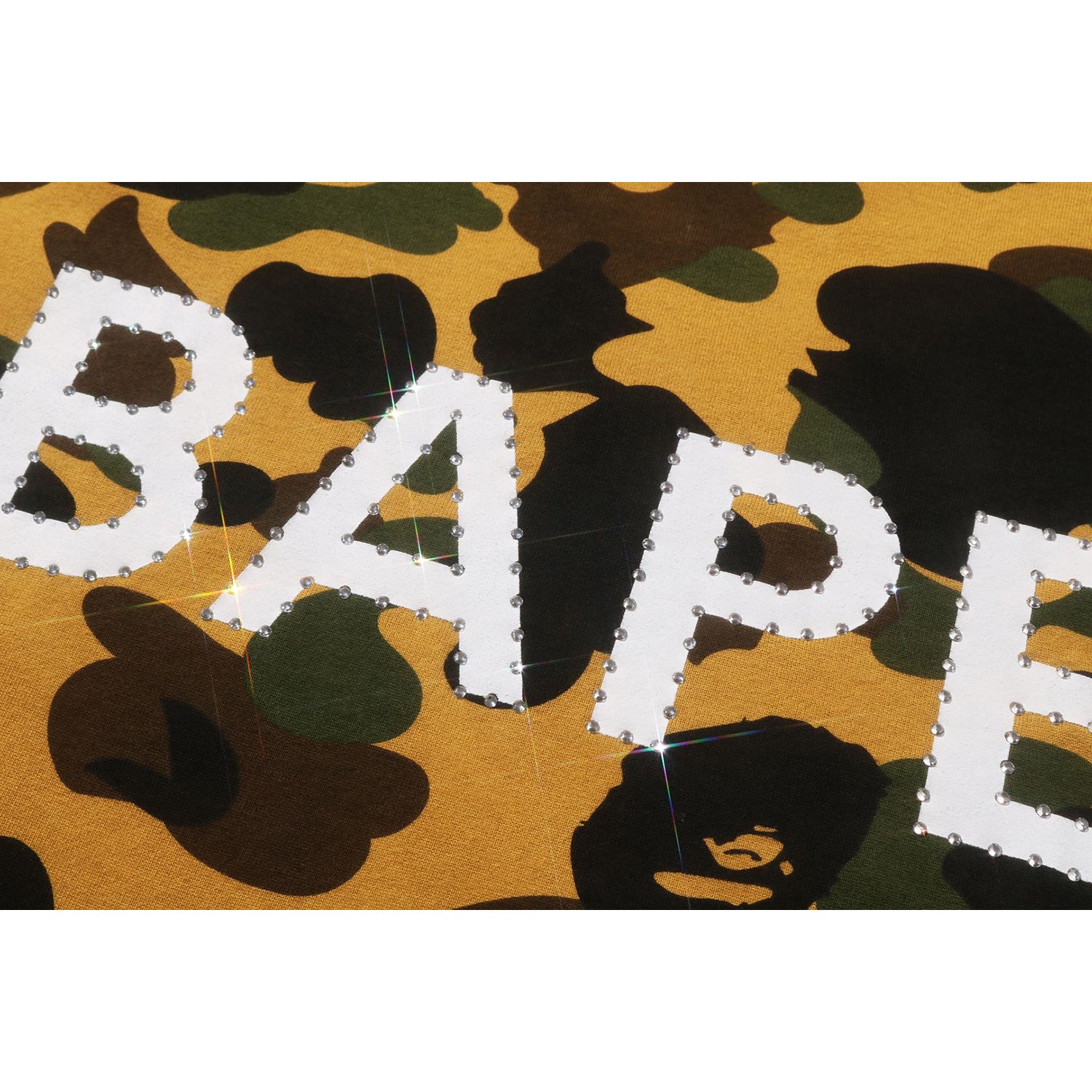 1ST CAMO BAPE RHINESTONE TEE MENS - Image 6