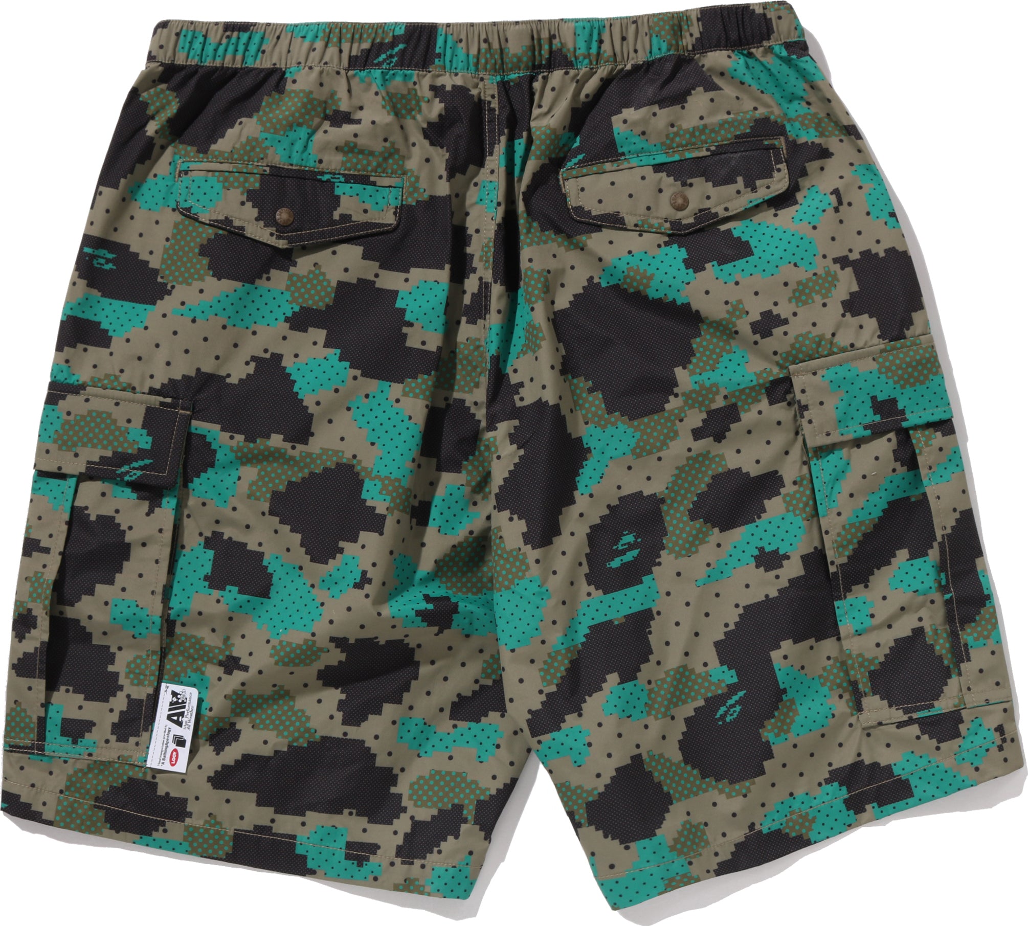 Alternative view of BAPE BY KAZUKI KURAISHI CAMO BELTED 3 LAYER CARGO SHORTS MENS