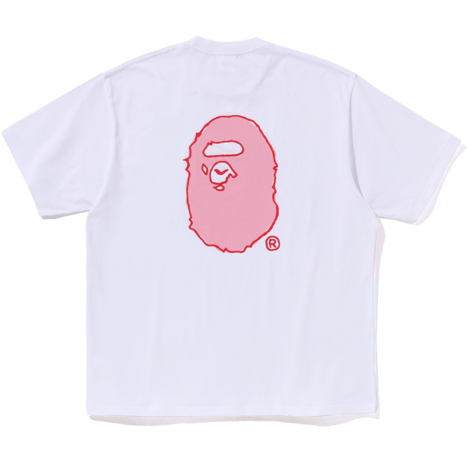 Alternative view of HAND DRAW BAPE LOGO RELAXED FIT TEE MENS