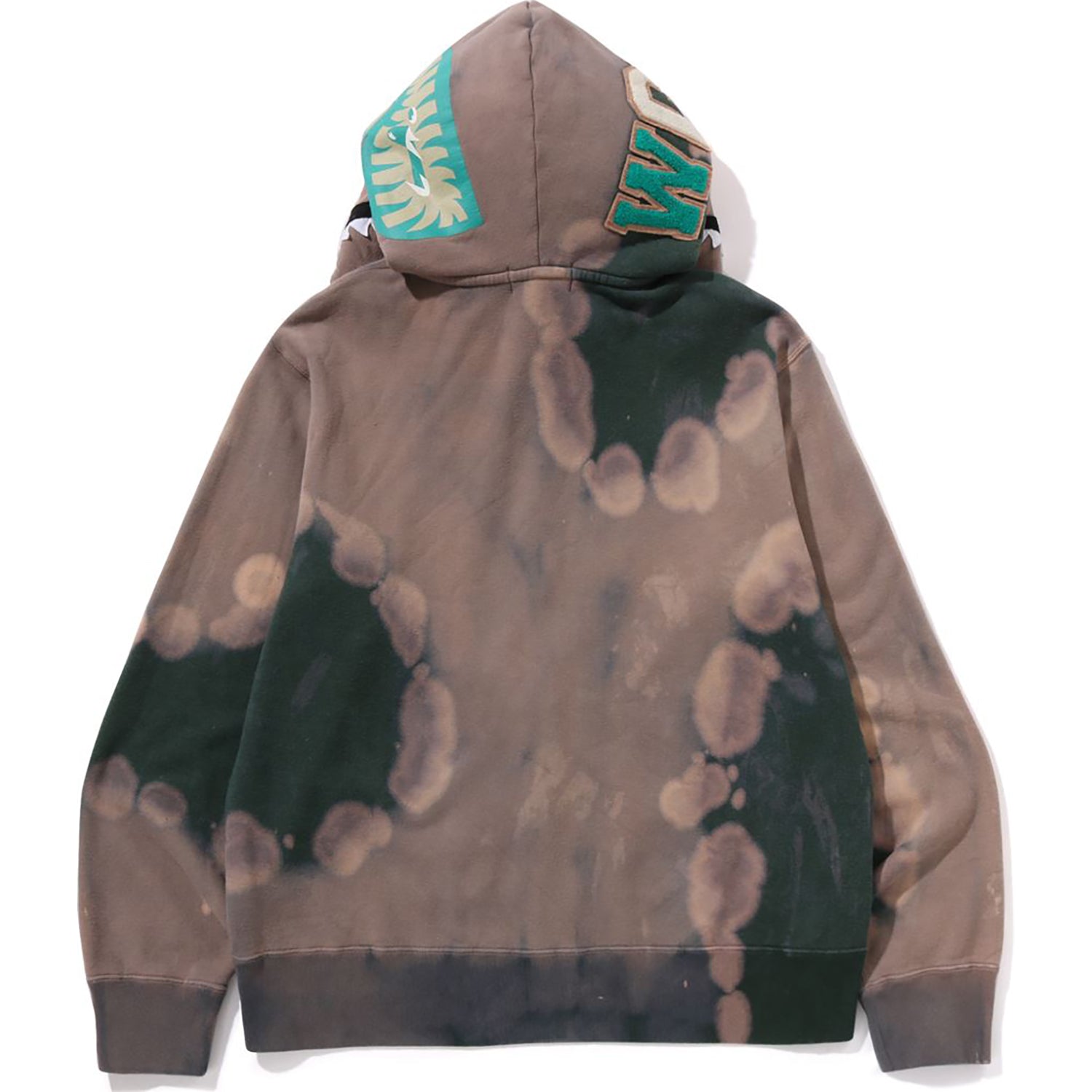 HAND DYE SHARK FULL ZIP HOODIE MENS - Image 15