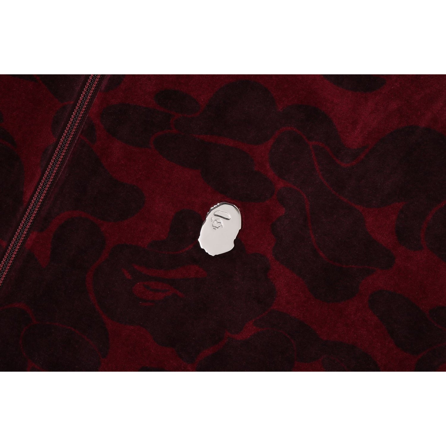 SOLID CAMO VELOUR METAL ONE POINT RELAXED FIT TRACK JACKET MENS - Image 3